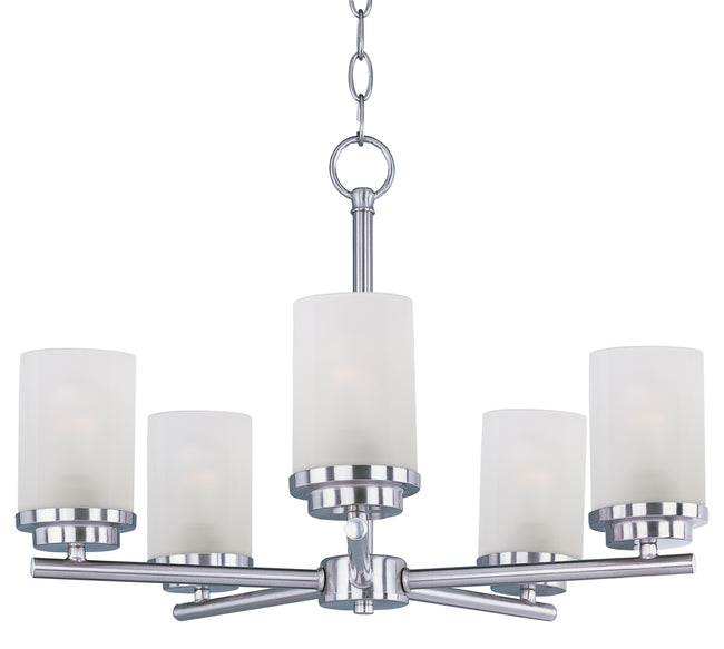 10205FTSN - 5 Light Corona 22" Chandelier - Satin Nickel