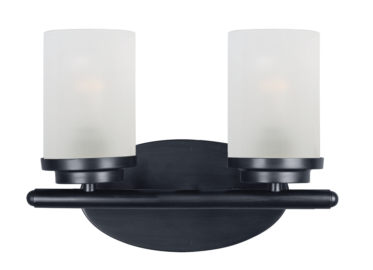 10212FTBK - 2 Light Corona 12" Vanity Light - Black