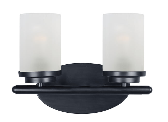 10212FTBK - 2 Light Corona 12" Vanity Light - Black