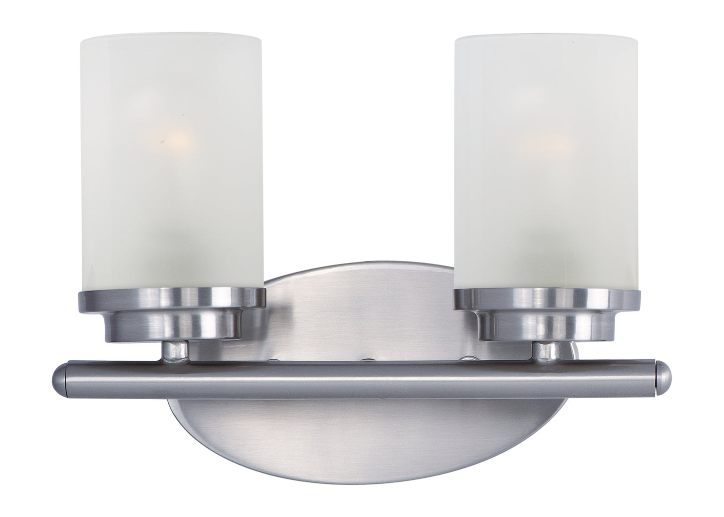 10212FTSN - 2 Light Corona 12" Vanity Light - Satin Nickel