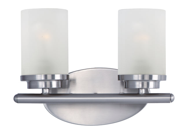 10212FTSN - 2 Light Corona 12" Vanity Light - Satin Nickel