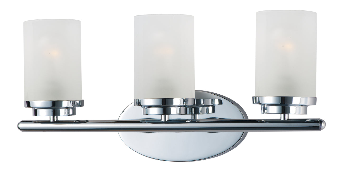 10213FTPC - 3 Light Corona 19" Vanity Light - Polished Chrome