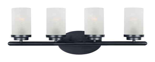 10214FTBK - 4 Light Corona 26" Vanity Light - Black