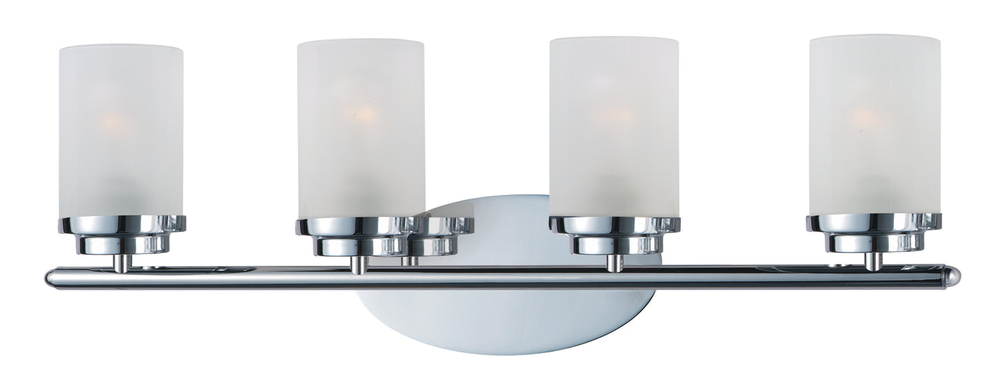 10214FTPC - 4 Light Corona 26" Vanity Light - Polished Chrome