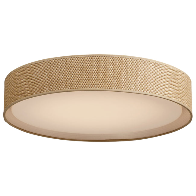 10227GC - Prime 25" Flush Mount Ceiling Light - Grass Cloth