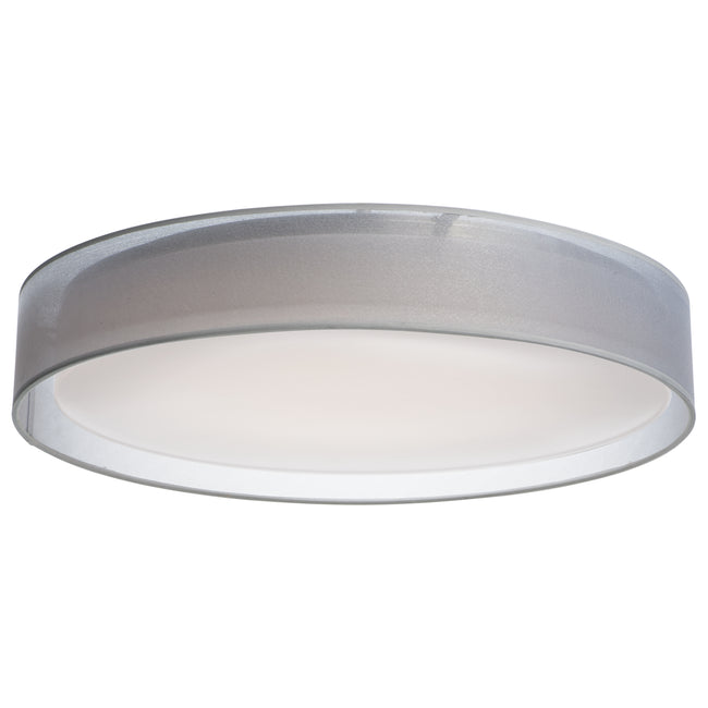 10227WO - Prime 25" Flush Mount Ceiling Light - White Organza