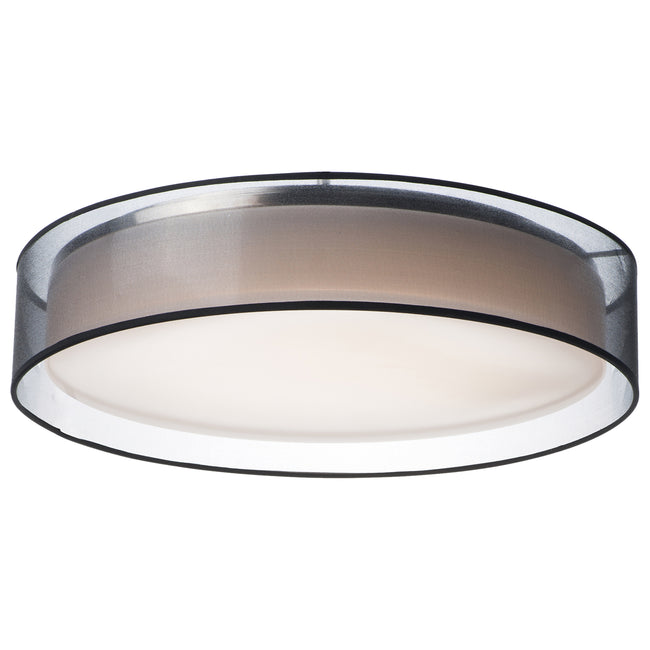 10237BO - Prime 25" Flush Mount Ceiling Light - Black Organza