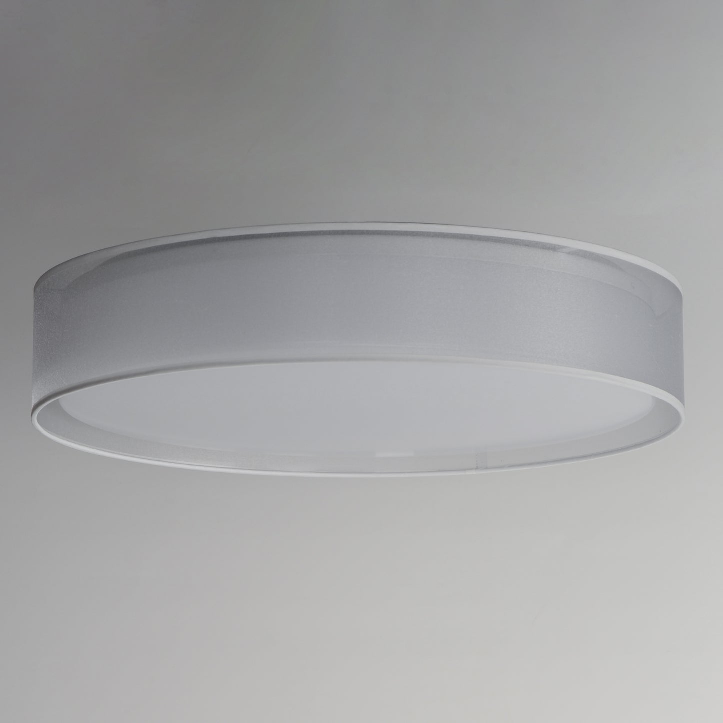 10237WO - Prime 25" Flush Mount Ceiling Light - White Organza