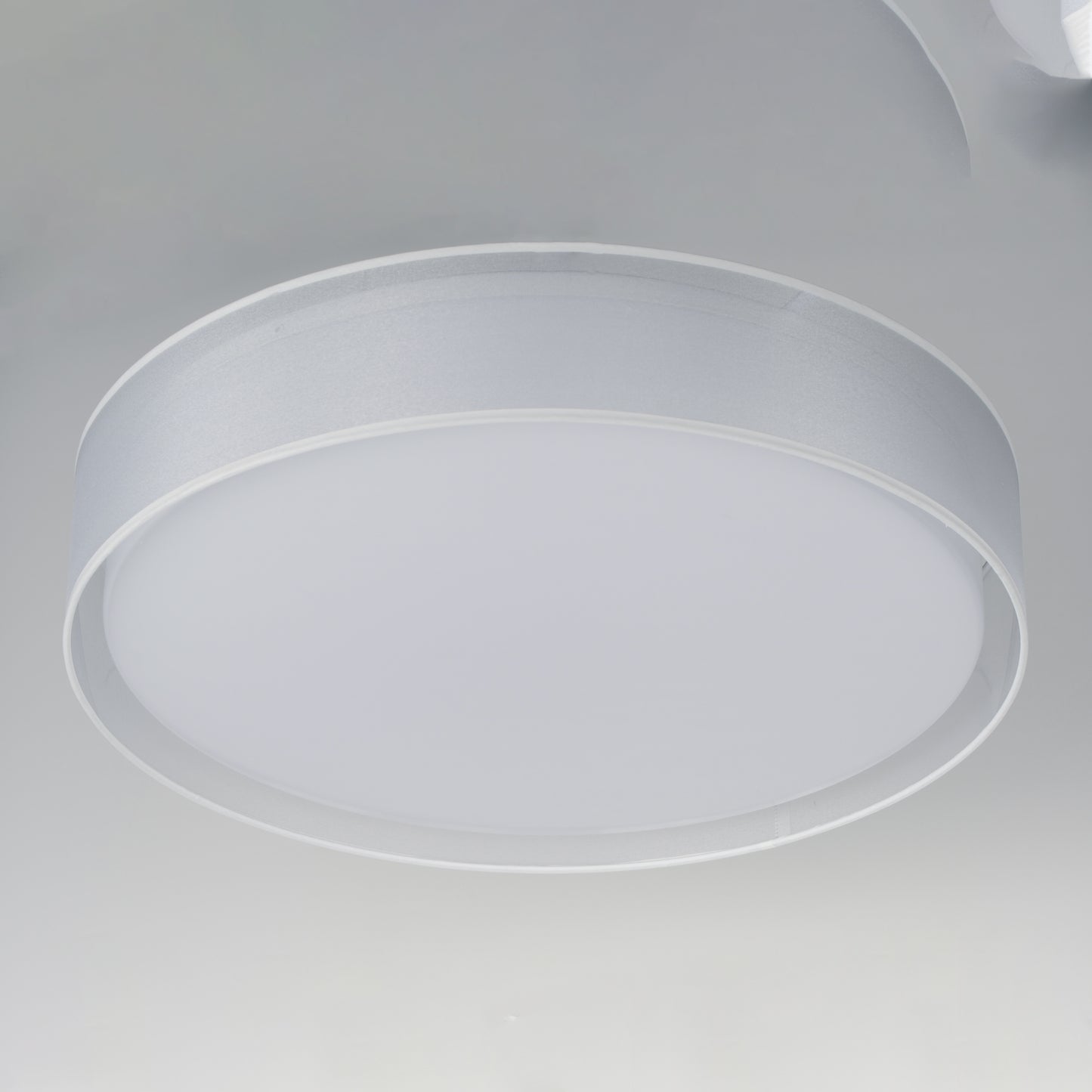 10237WO - Prime 25" Flush Mount Ceiling Light - White Organza