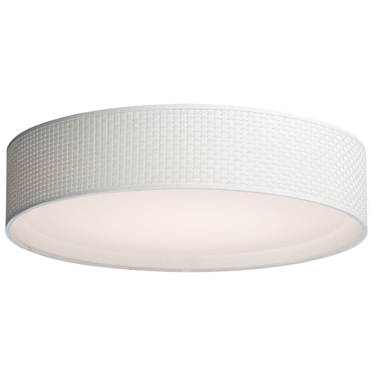 10237WW - Prime 25" Flush Mount Ceiling Light - White Weave
