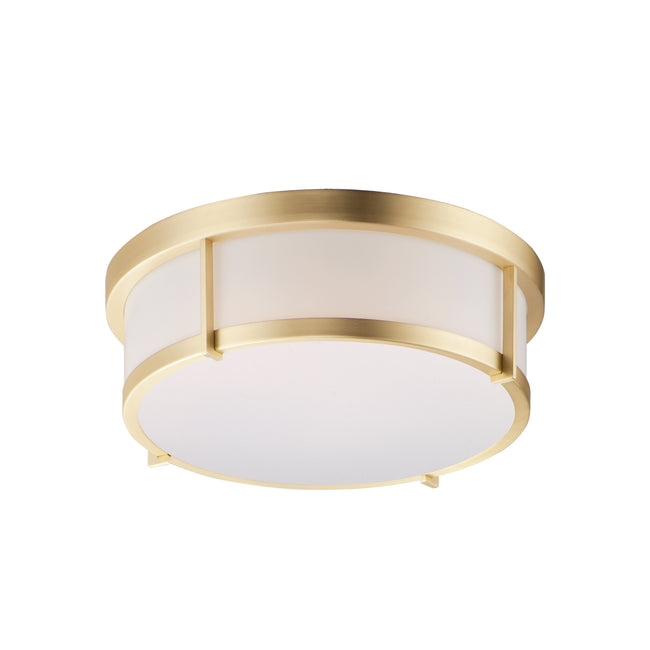10273WTSBR - Rogue LED 13" Flush Mount Ceiling Light - Satin Brass