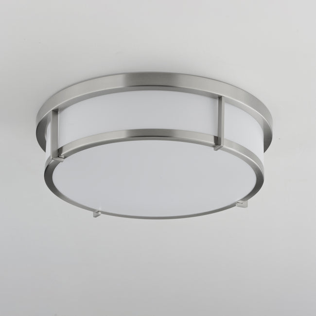 10273WTSN - Rogue LED 13" Flush Mount Ceiling Light - Satin Nickel