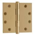 Baldwin 1041033I - 4" x 4" Ball Bearing Mortise Square Hinge Vintage Brass Finish