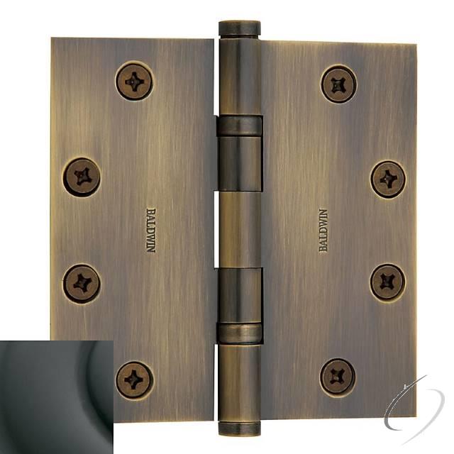Baldwin 1046102I - 4-1/2" x 4-1/2" Ball Bearing Mortise Square Hinge Oil Rubbed Bronze Finish