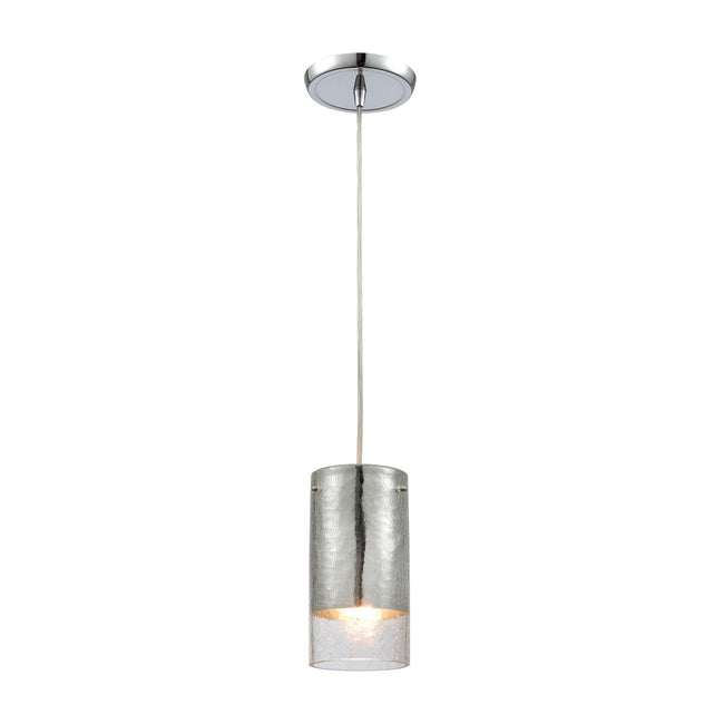 ELK Lighting 10570/1 - Tallula 4" Wide 1-Light Mini Pendant in Chrome with Chrome-plated and Clear C