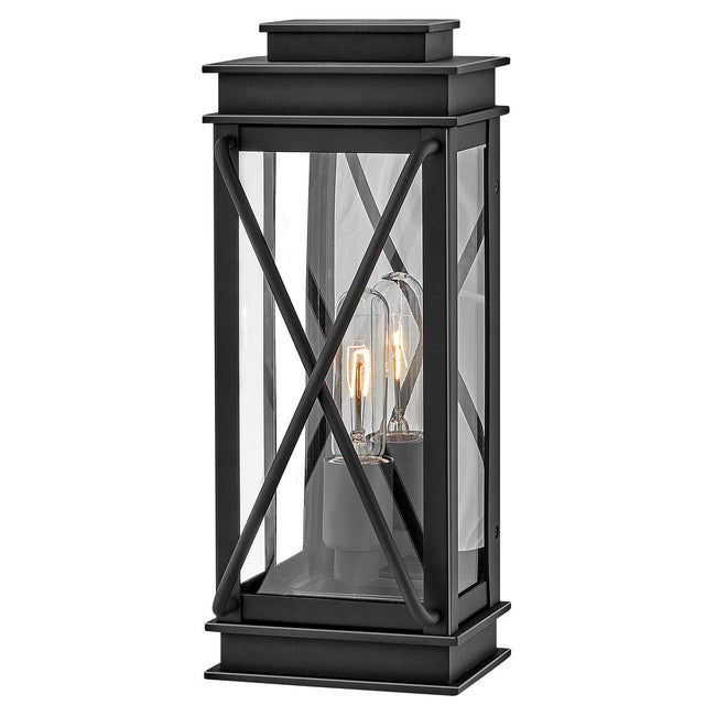Hinkley 11190MB - Montecito 15" Small Wall Mount Lantern in Museum Black