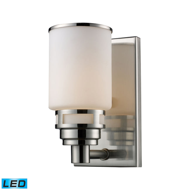 ELK Lighting 11264/1-LED - Bryant 5" Wide 1-Light Vanity Light in Satin Nickel with Opal White Glass