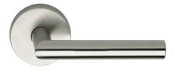 Stainless 12 Lever Privacy 2-3/8" Backset; T Strike; 1-3/8" Door Satin Stainless Steel Finish