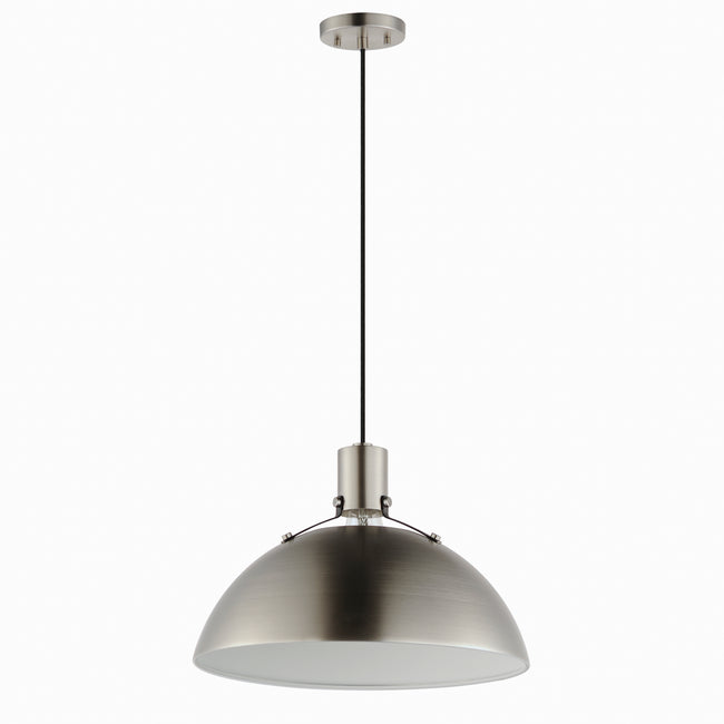 12045SN - 1 Light Dawn 15" Pendant - Satin Nickel
