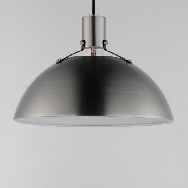 12045SN - 1 Light Dawn 15" Pendant - Satin Nickel