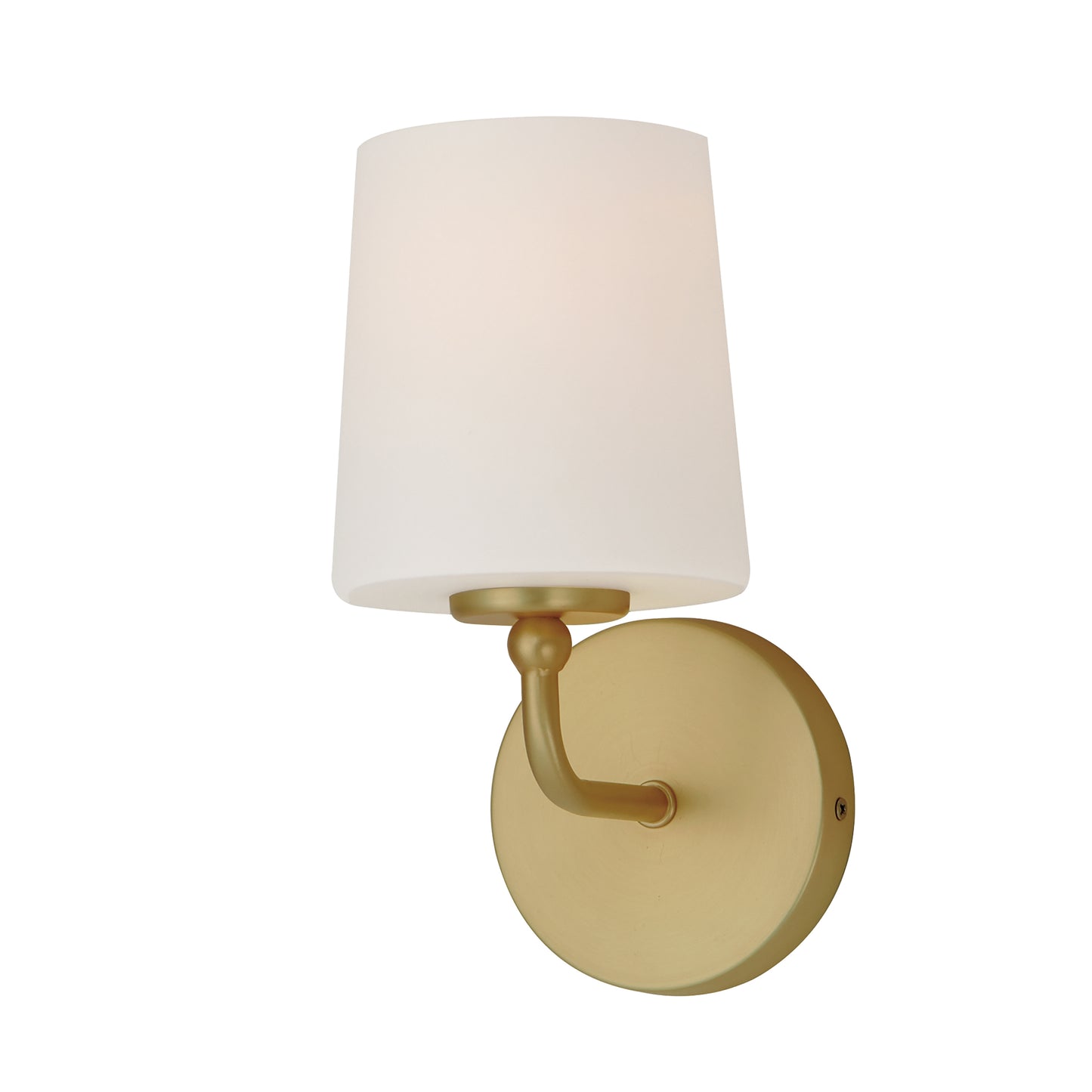 12091SWSBR - 1 Light Bristol 5" Wall Sconce - Satin Brass