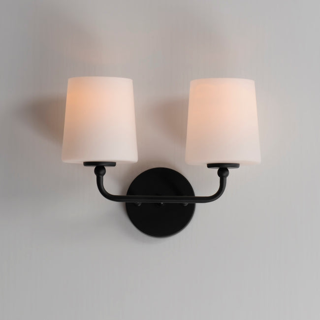 12092SWBK - 2 Light Bristol 13" Wall Sconce - Black