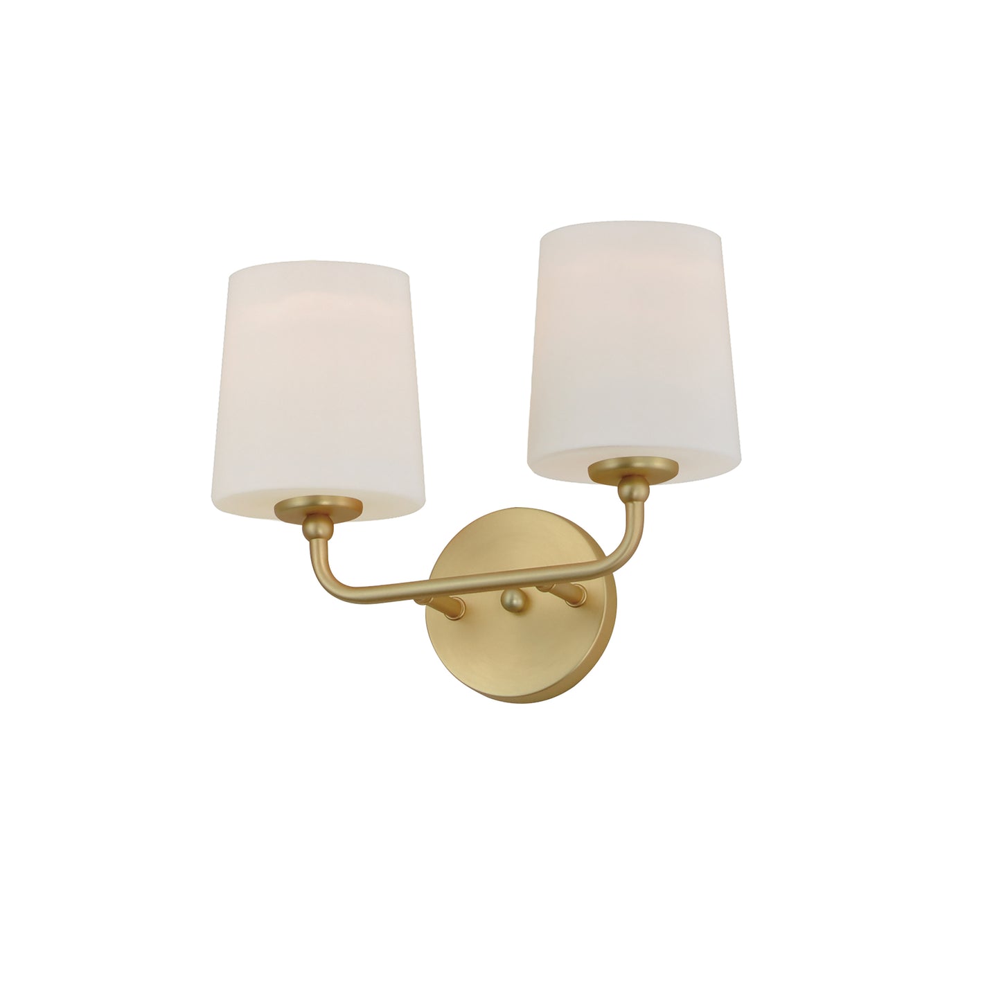 12092SWSBR - 2 Light Bristol 13" Wall Sconce - Satin Brass