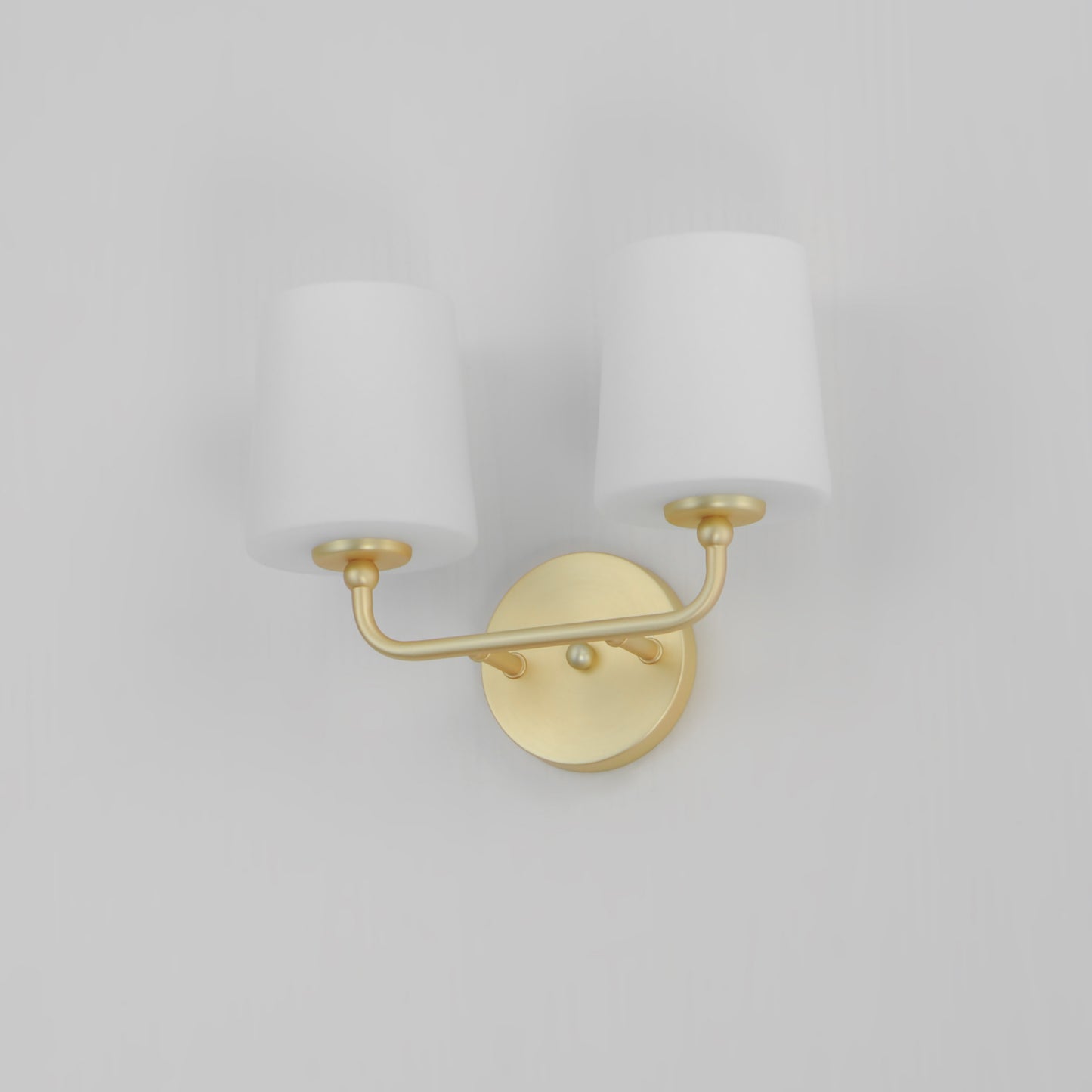 12092SWSBR - 2 Light Bristol 13" Wall Sconce - Satin Brass
