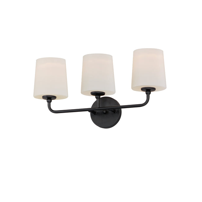 12093SWBK - 3 Light Bristol 21" Vanity Light - Black