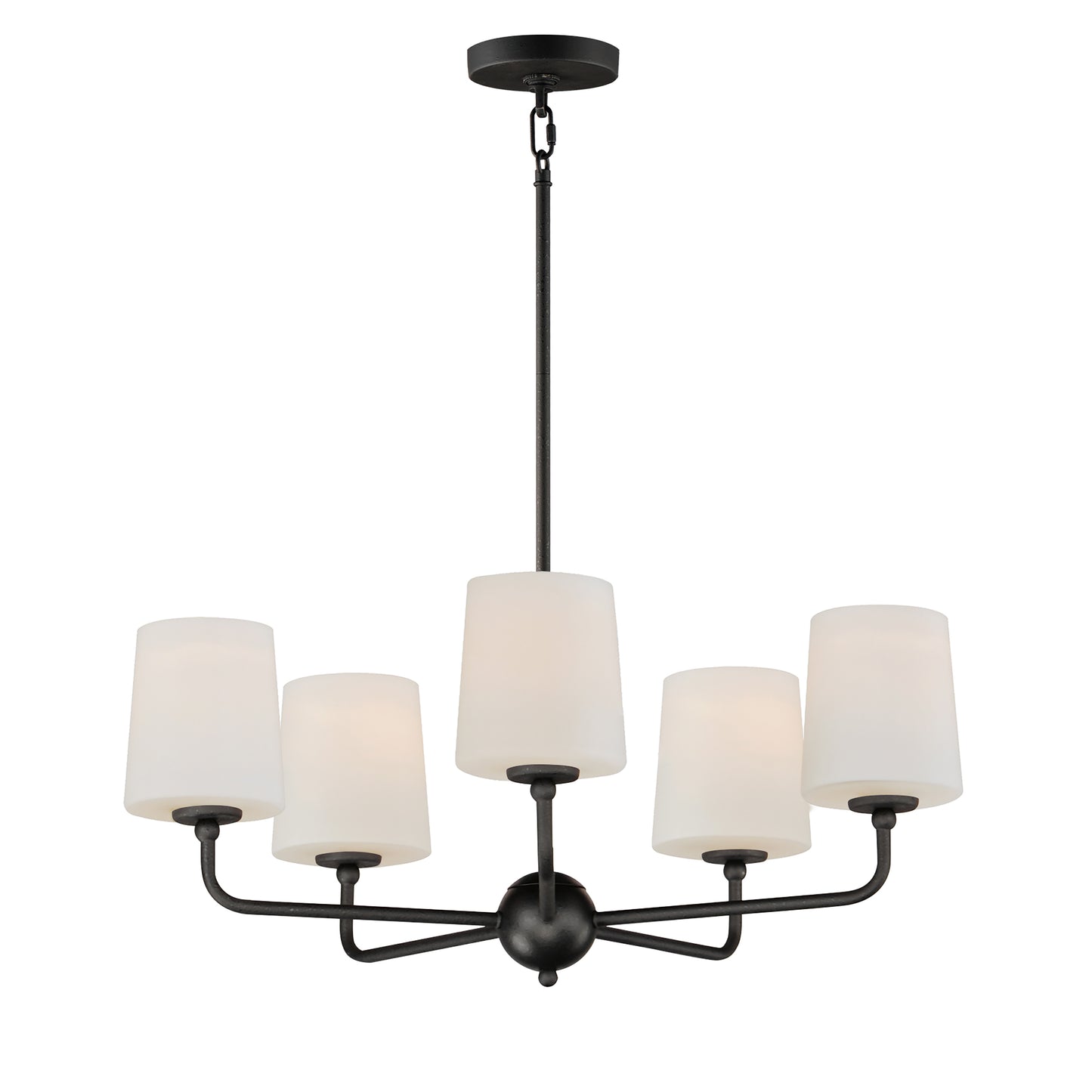 12095SWAR - 5 Light Bristol 27" Chandelier - Anthracite