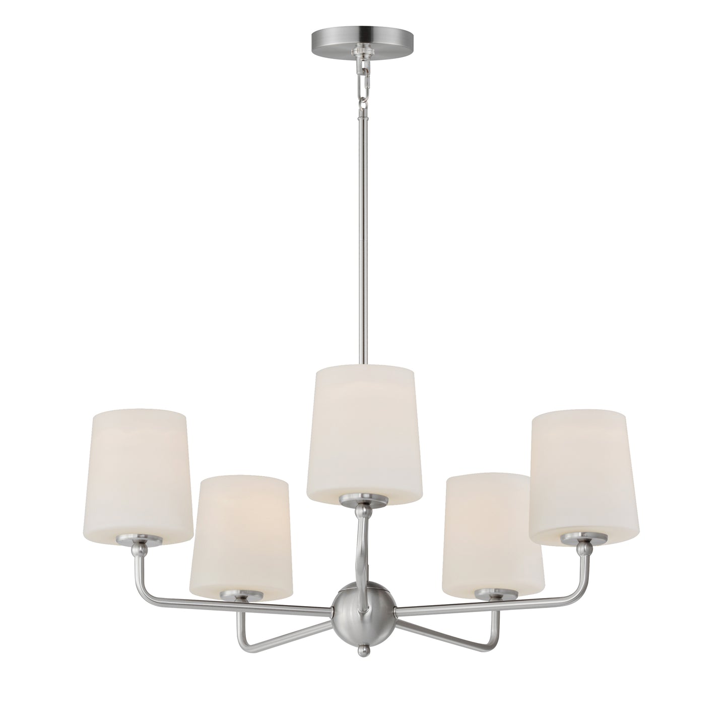 12095SWSN - 5 Light Bristol 27" Chandelier - Satin Nickel