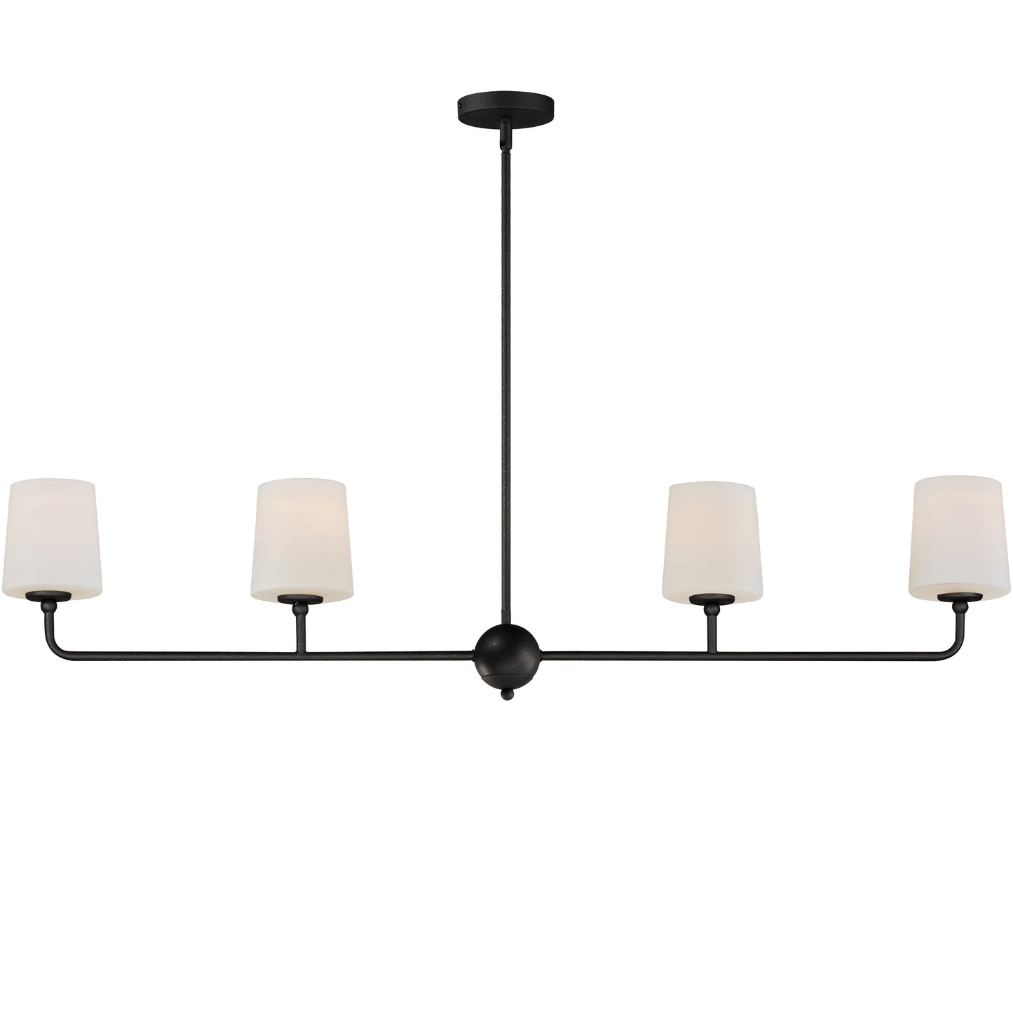 12097SWAR - 4 Light Bristol 48" Chandelier - Anthracite