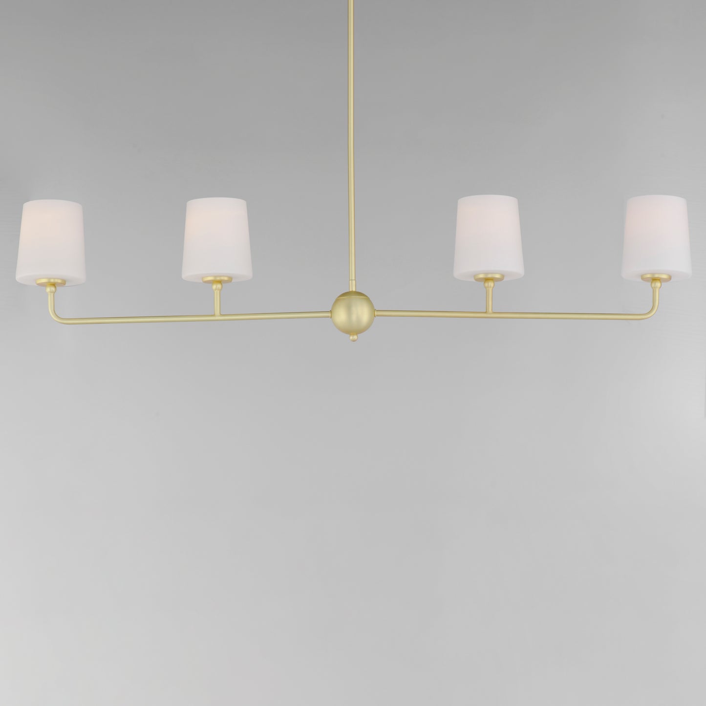 12097SWSBR - 4 Light Bristol 48" Chandelier - Satin Brass