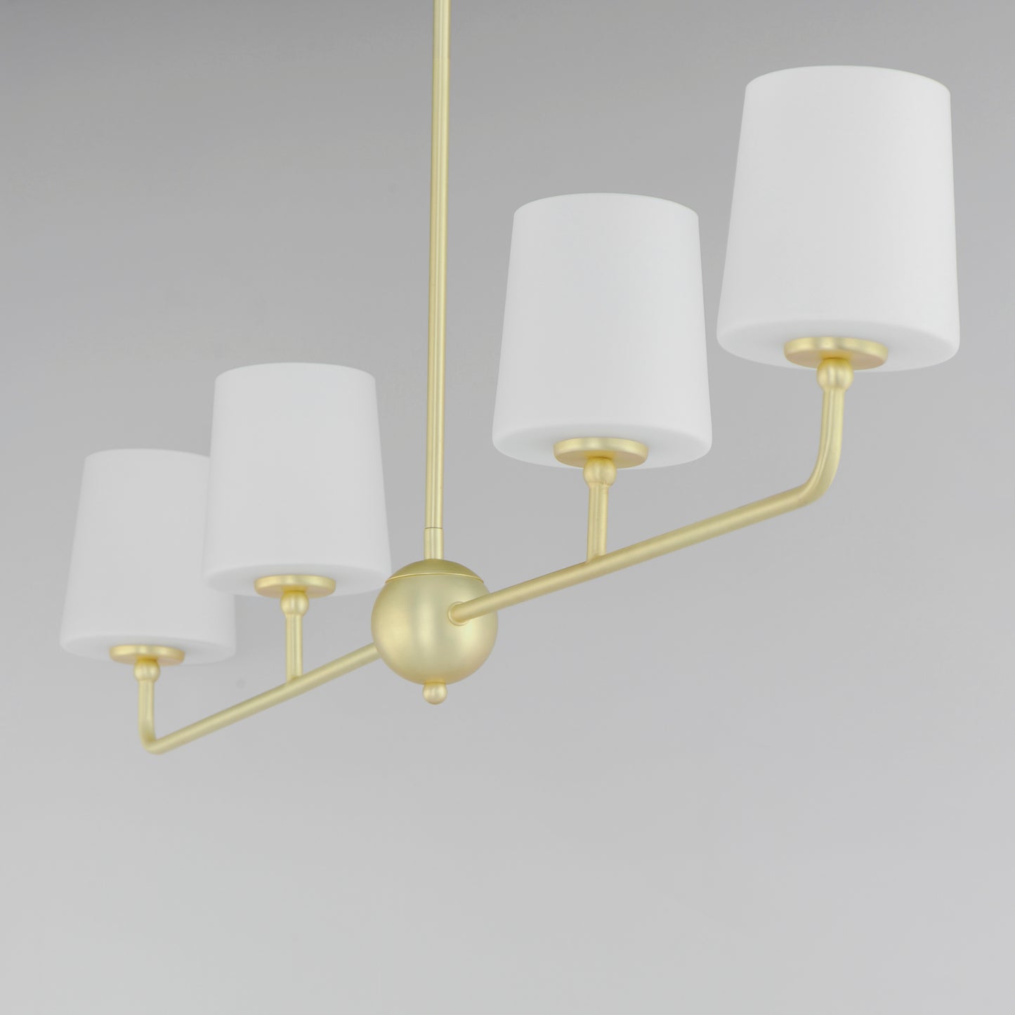 12097SWSBR - 4 Light Bristol 48" Chandelier - Satin Brass