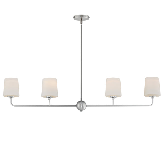 12097SWSN - 4 Light Bristol 48" Chandelier - Satin Nickel