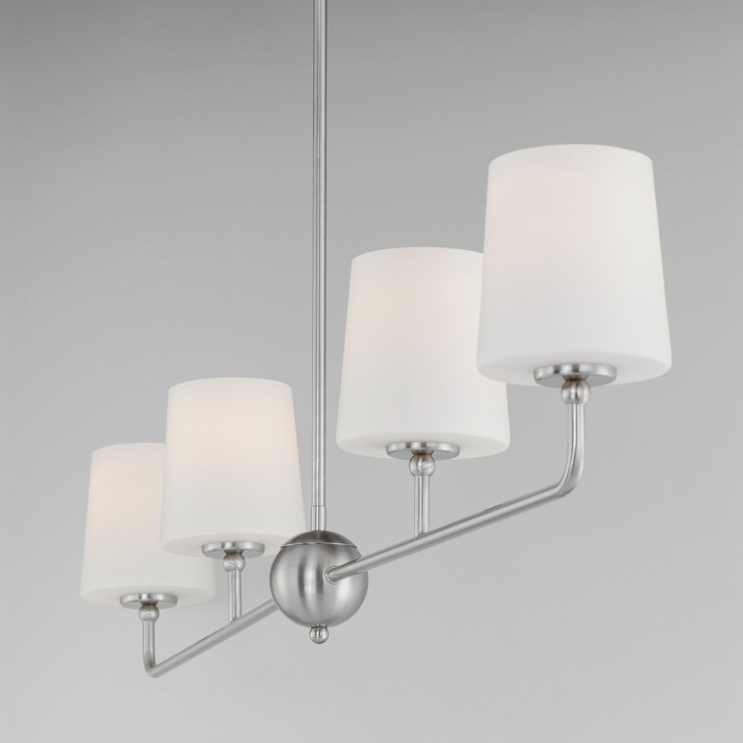 12097SWSN - 4 Light Bristol 48" Chandelier - Satin Nickel