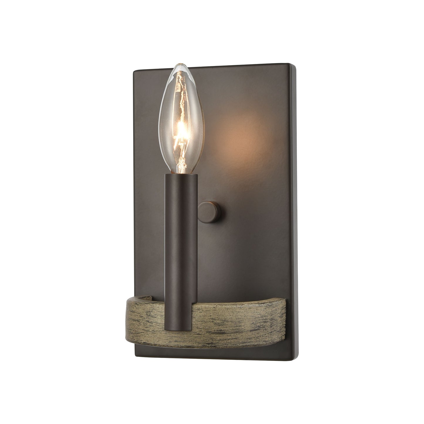 ELK Lighting 12310/1 - Transitions 5" Wide 1-Light Sconce in Oil Rubbed Bronze and Aspen