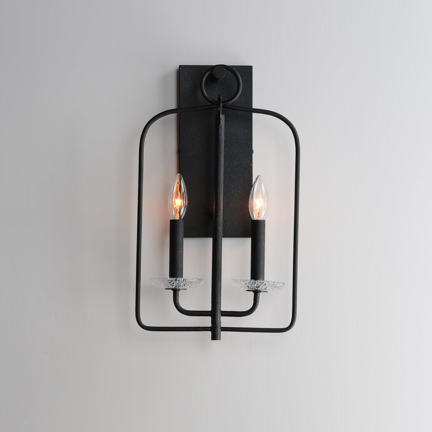 12322TCAR - 2 Light Madeira 0" Wall Sconce - Anthracite