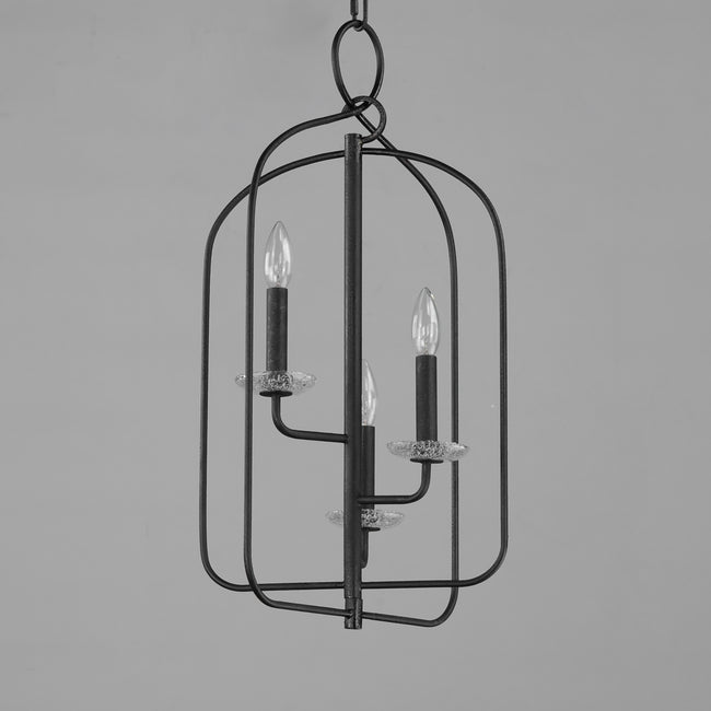 12323TCAR - 3 Light Madeira 13" Pendant - Anthracite