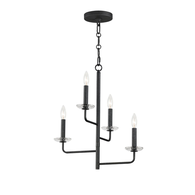 12324TCAR - 4 Light Madeira 15" Chandelier - Anthracite
