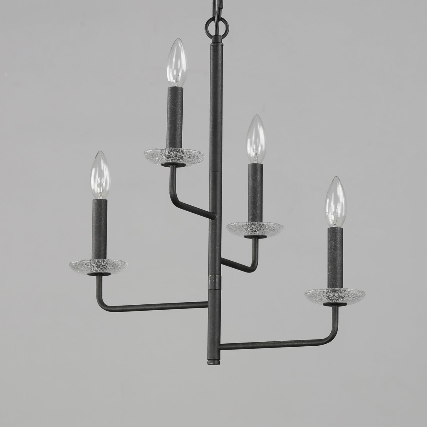 12324TCAR - 4 Light Madeira 15" Chandelier - Anthracite
