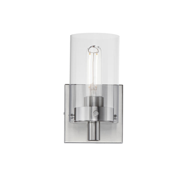 12401CLSN - 1 Light Pinn 4.75" Wall Sconce - Satin Nickel