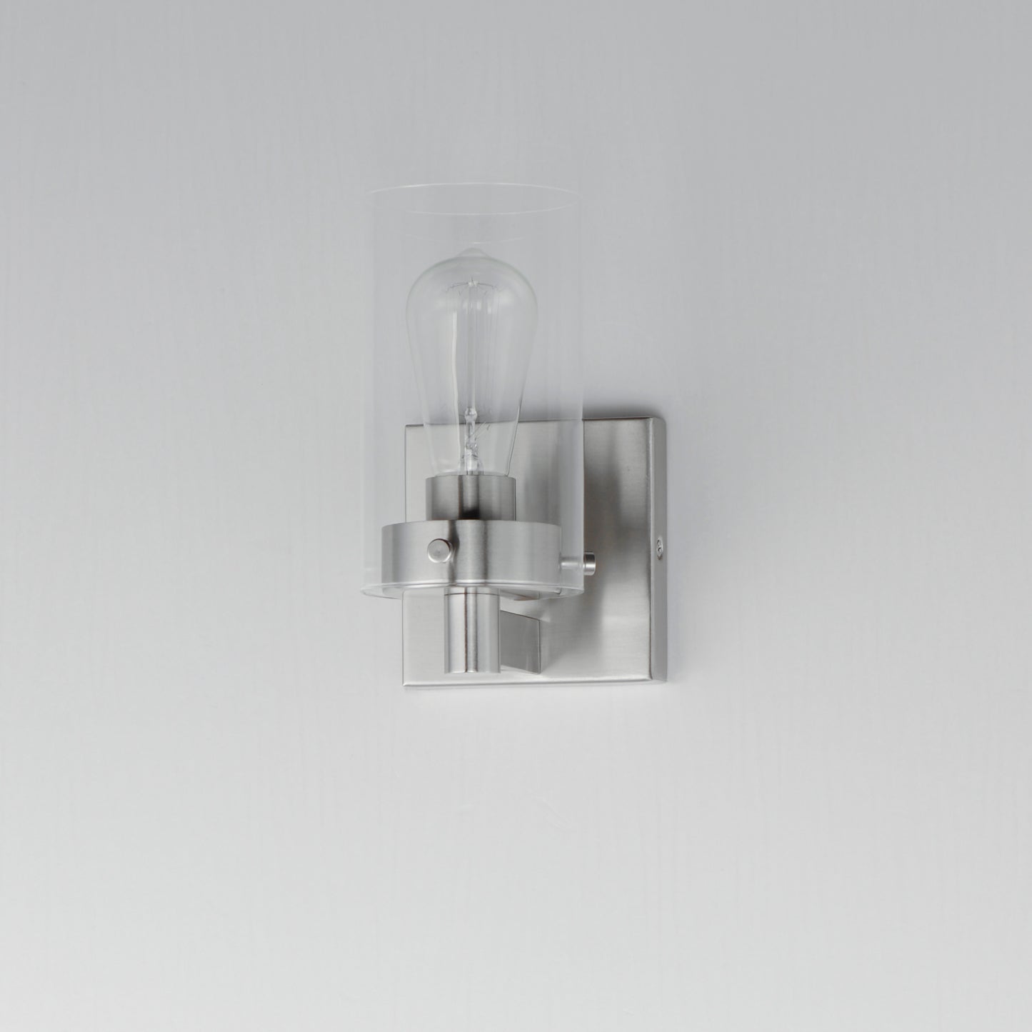 12401CLSN - 1 Light Pinn 4.75" Wall Sconce - Satin Nickel