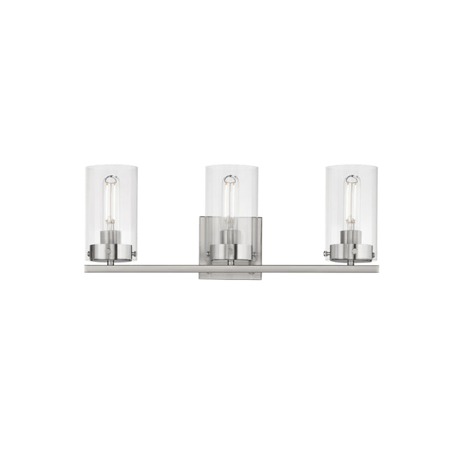 12403CLSN - 3 Light Pinn 21" Vanity Light - Satin Nickel