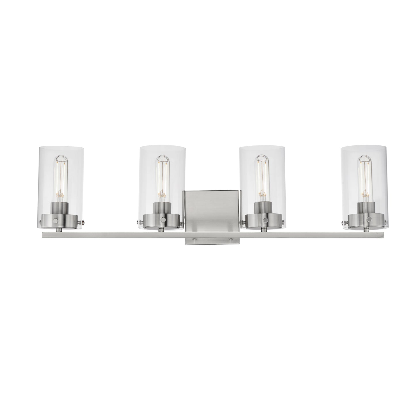 12404CLSN - 4 Light Pinn 30" Vanity Light - Satin Nickel