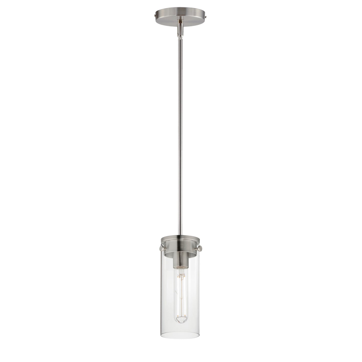 12406CLSN - 1 Light Pinn 5" Pendant - Satin Nickel