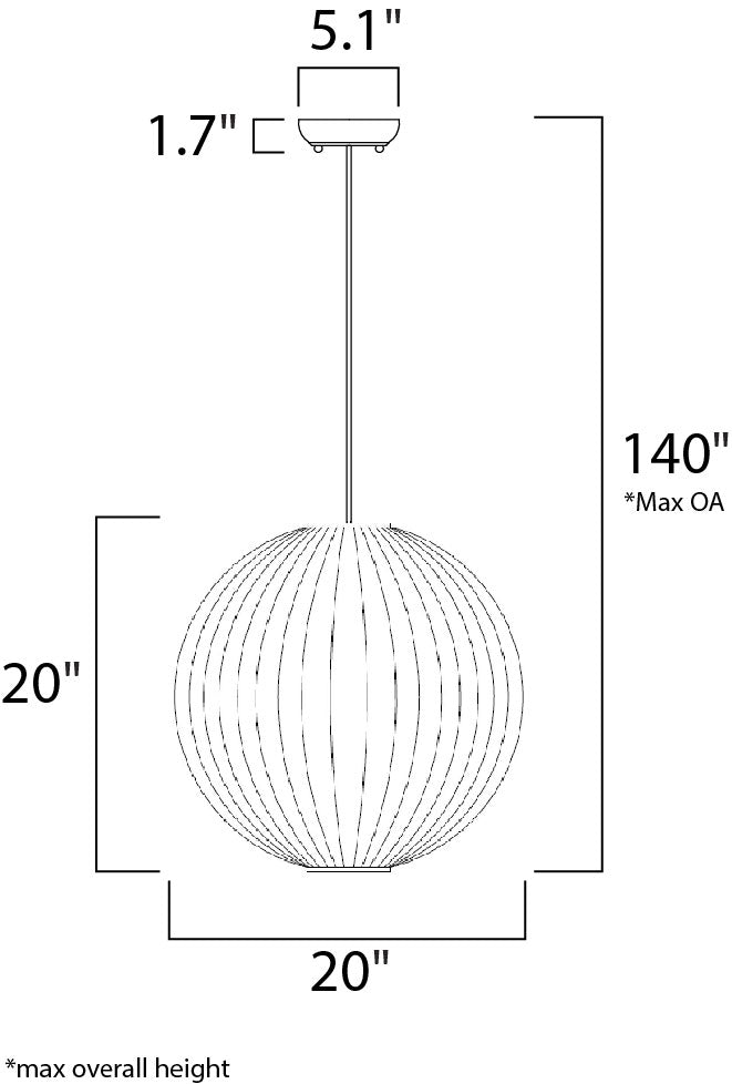 12406CLSN - 1 Light Pinn 5" Pendant - Satin Nickel