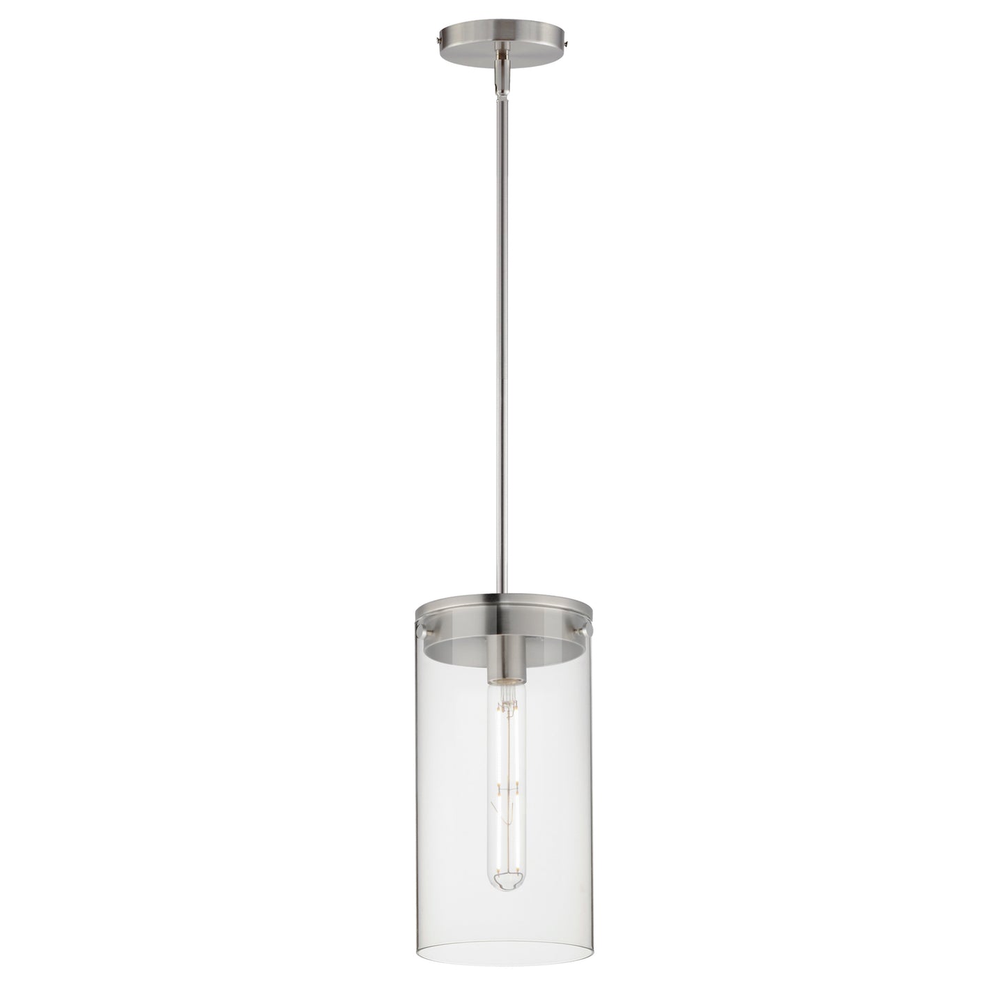 12408CLSN - 1 Light Pinn 8" Pendant - Satin Nickel