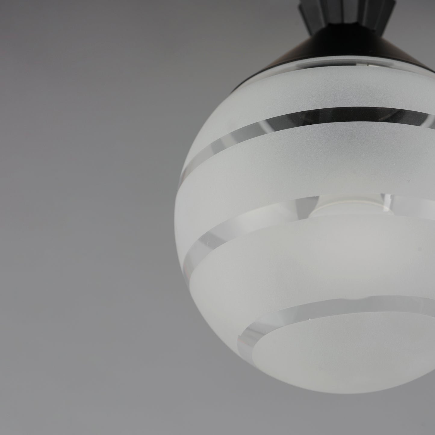 12441CLFTBK - Copacabana 7.75" Semi Flush Mount Ceiling Light - Black