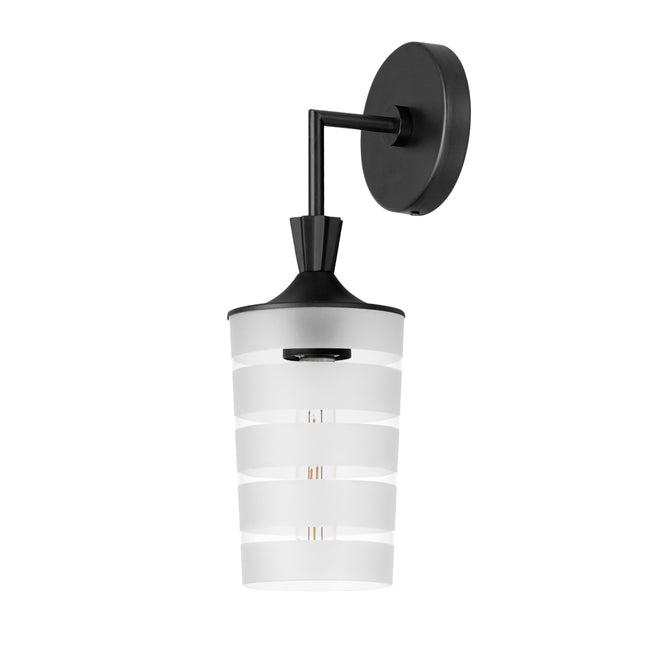 12442CLFTBK - Copacabana 16" Outdoor Wall Sconce - Black